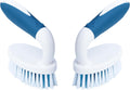 Scrub Brush, 2 Pack Household Cleaning Brushes with Stiff Bristles, Scrubbing Brush for Carpet, Shower, Bathtub, Kitchen, Pool Tile, Bathroom Scrubber, Small
